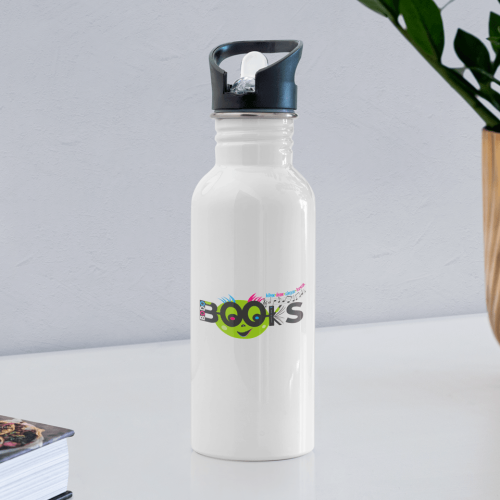 Bodobooks Trinkflasche - white